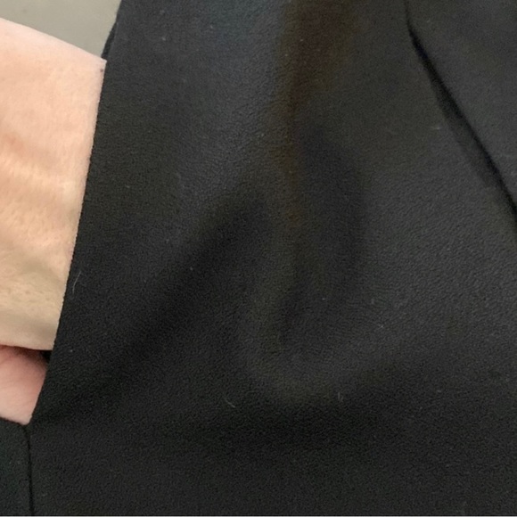 Sea New York Black Wool Pleated Contrast Band Skirt🖤🧡🖤 - Picture 7 of 10